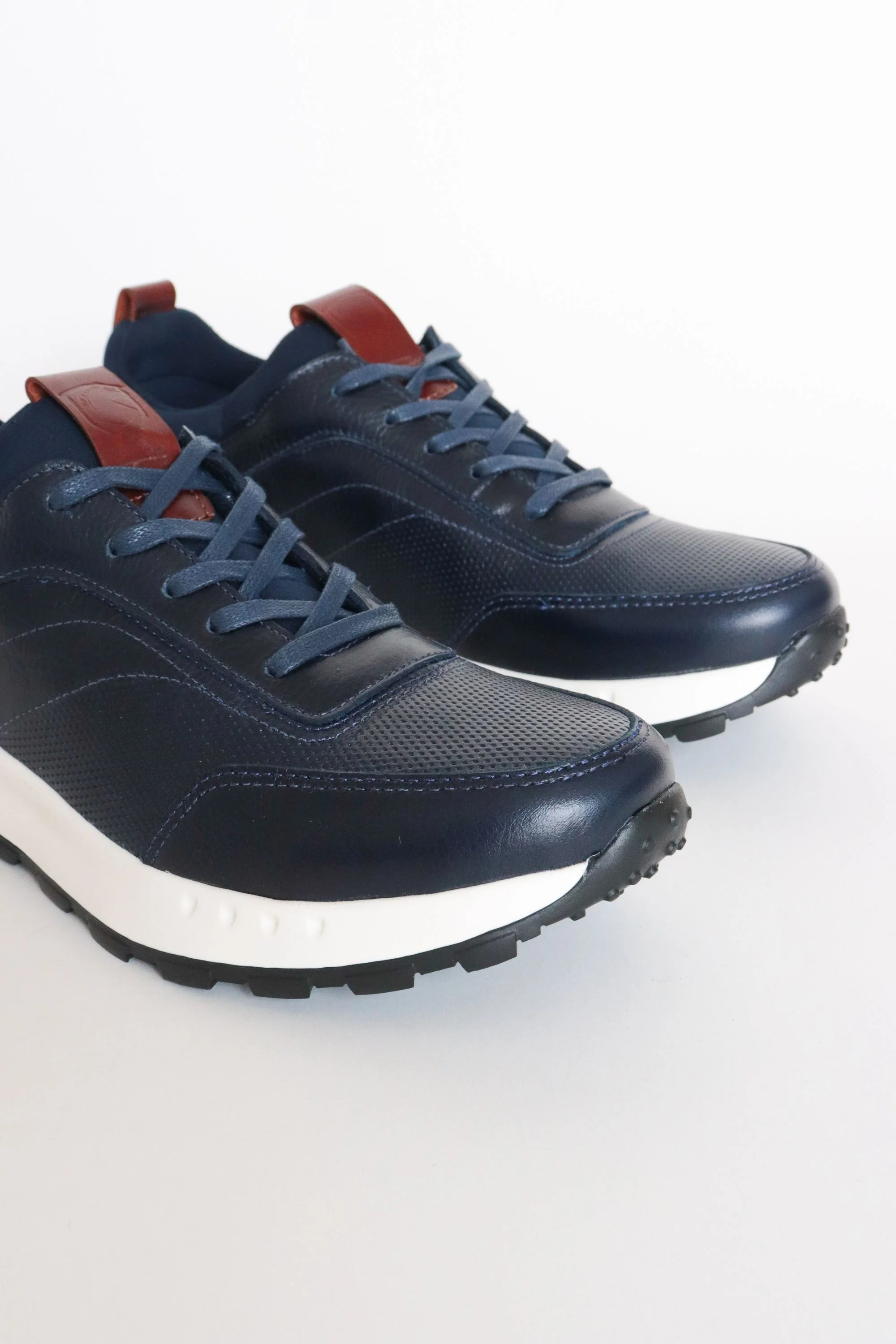 TENIS EN CUERO  PARA HOMBRE AZUL | REF: OLIVER 3050 - Image 4